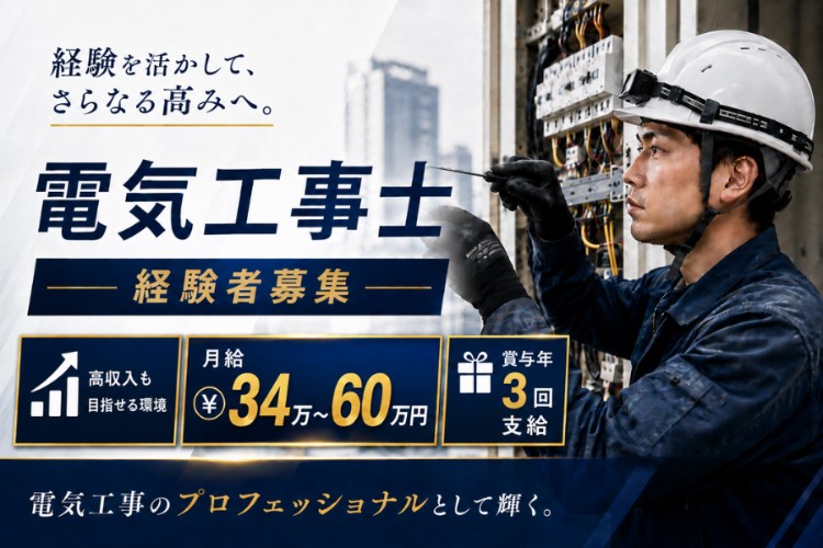 株式会社ライトの正社員 電気工事士の求人情報イメージ1